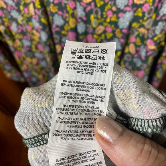 Boden Jersey Midi Tea Dress Chatsworth Green, Lotus Petal - Size 16/18 Regular - Picture 11 of 13